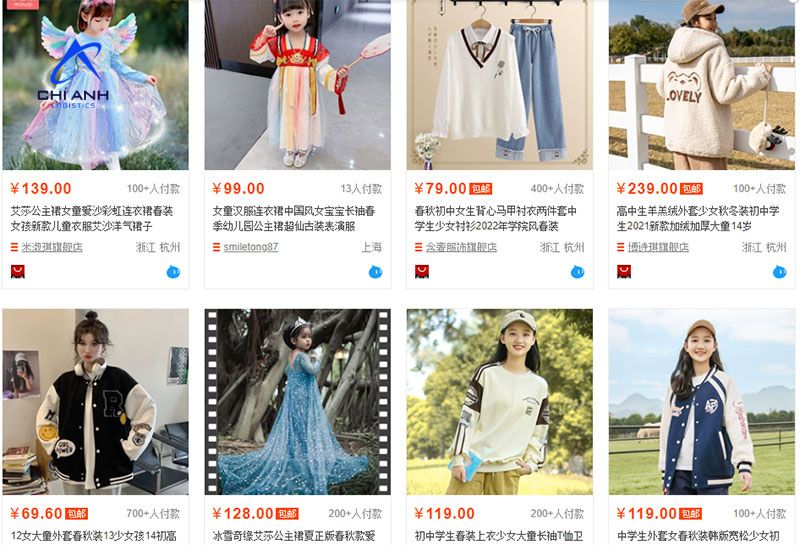 Nguồn hàng đa dạng trên Taobao