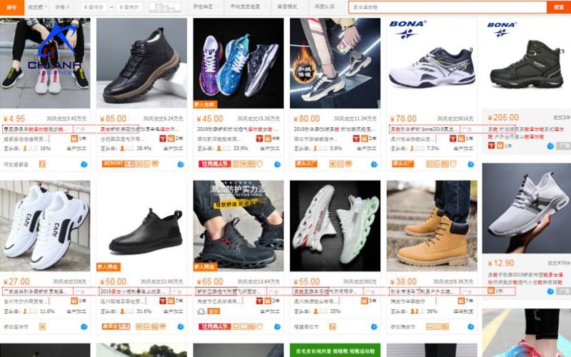 Cách order giày Trung Quốc