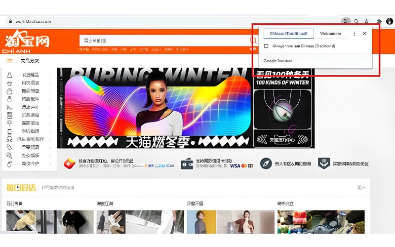 Kinh nghiệm order hàng Trung Quốc bằng Google dịch 
